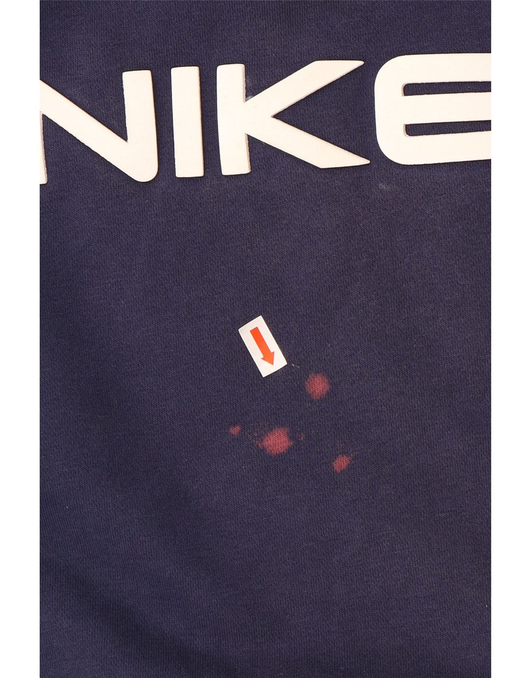 Nike Mens Graphic Sweatshirt Jumper Large Navy Blue Colourblock Cotton