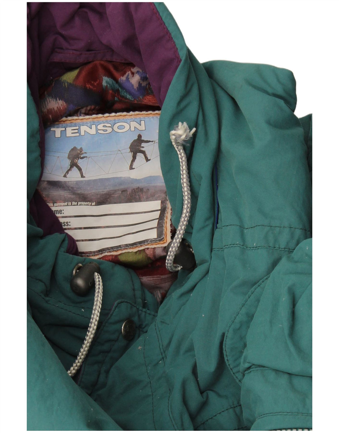 Tenson Mens Hooded Ski Jacket UK 42 XL Green