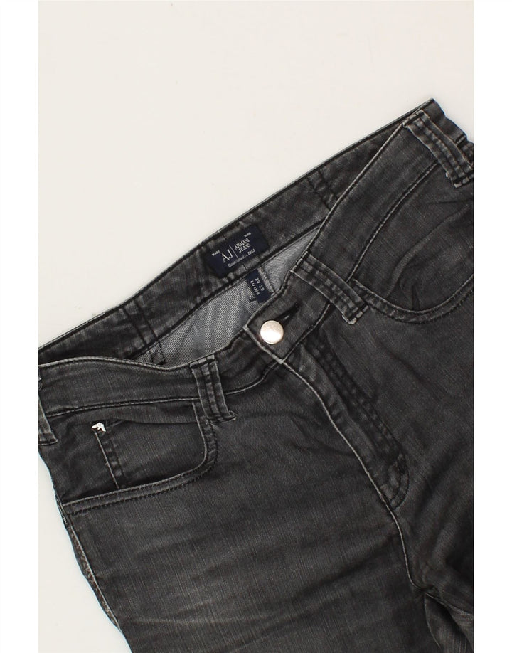 ARMANI Womens Straight Casual Trousers W29 L29 Black Vintage Armani and Second-Hand Armani from Messina Hembry 
