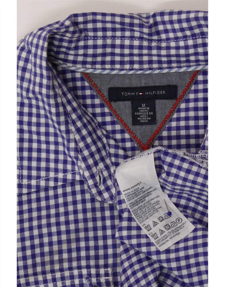 Tommy Hilfiger Γυναικείο πουκάμισο UK 12 Medium Blue Gingham Cotton