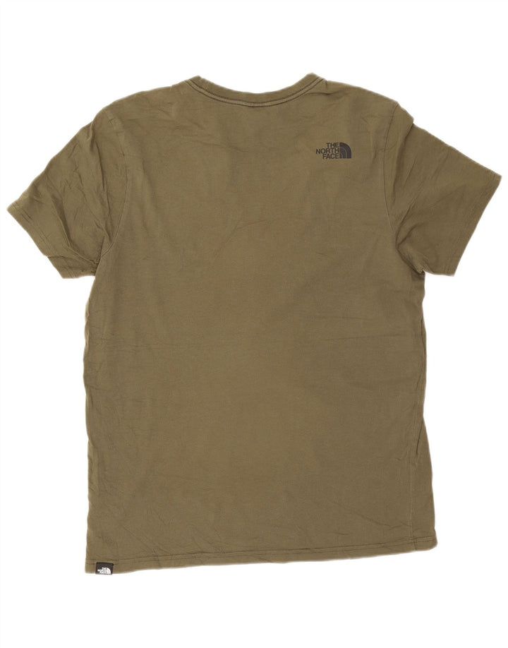 The North Face Mens T-Shirt Top Large Khaki Cotton