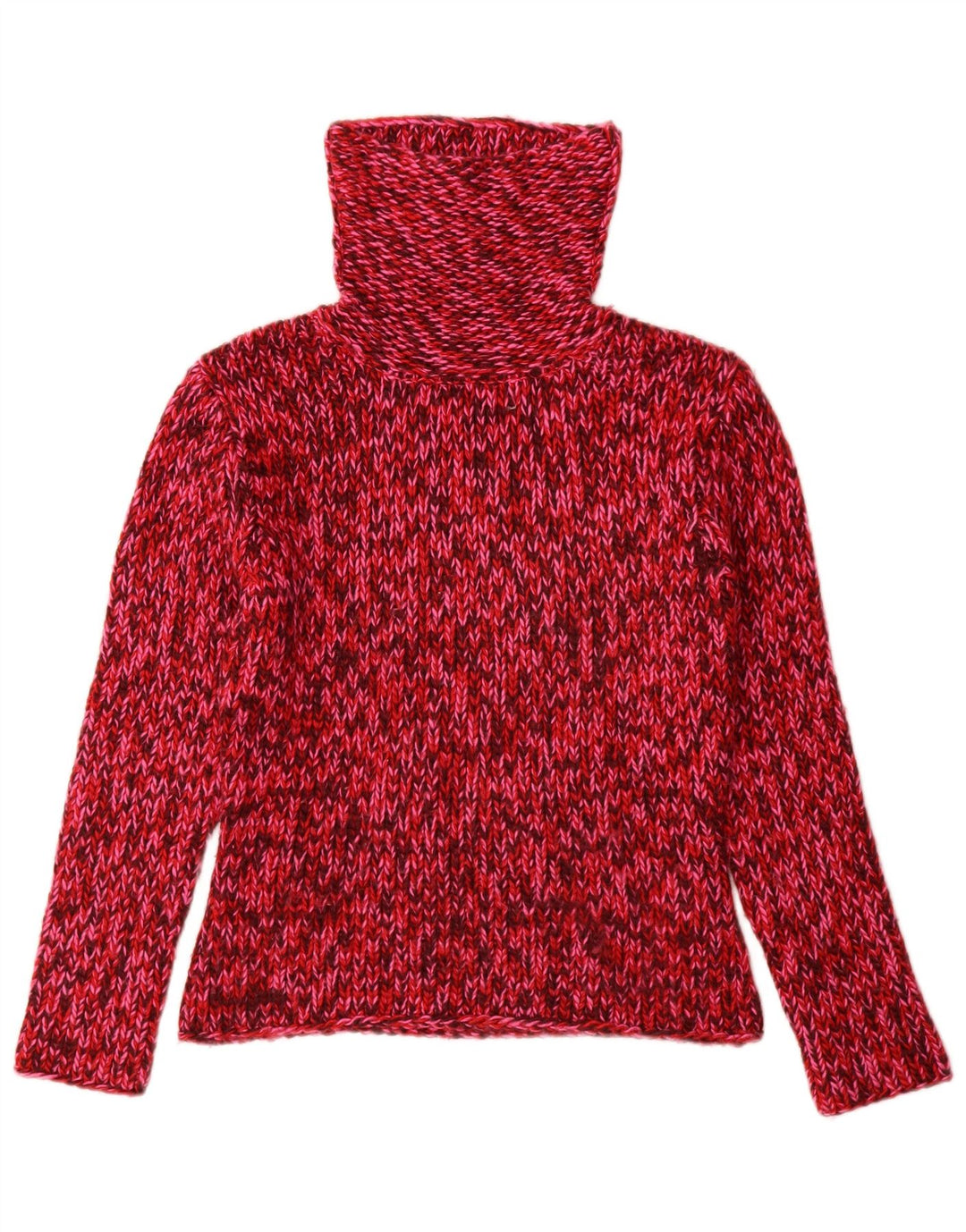 Женский джемпер с высоким воротником Raspberry Collection, свитер UK 12, средний красный
