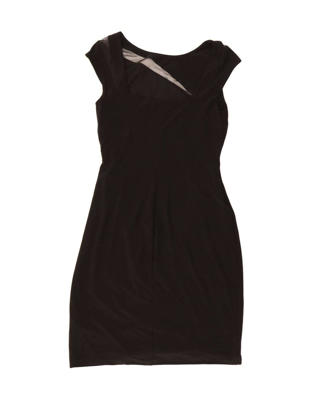 RALPH LAUREN Womens Sleeveless Bodycon Dress US 8 Medium Black Polyester Vintage Ralph Lauren and Second-Hand Ralph Lauren from Messina Hembry 