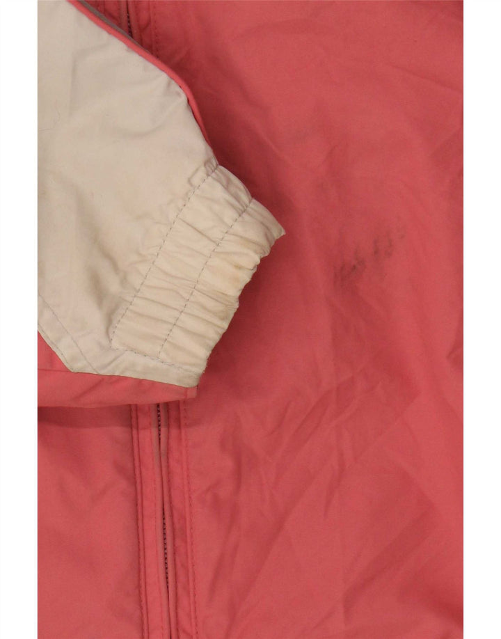 Columbia Womens Hooded Ski Jacket UK 14 Medium Red Colourblock Polyamide