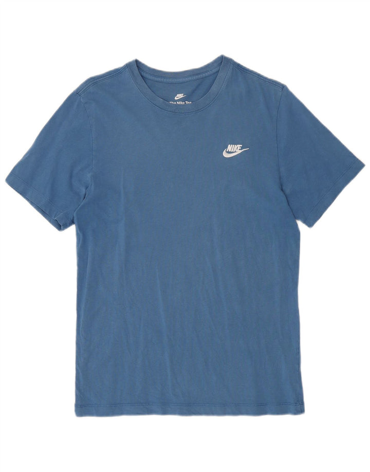 Nike Mens T-Shirt Top Small Blue Cotton