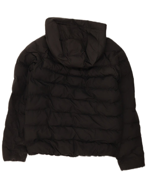 Giacca imbottita con cappuccio Nike da ragazzo 12-13 anni Large nera in poliestere