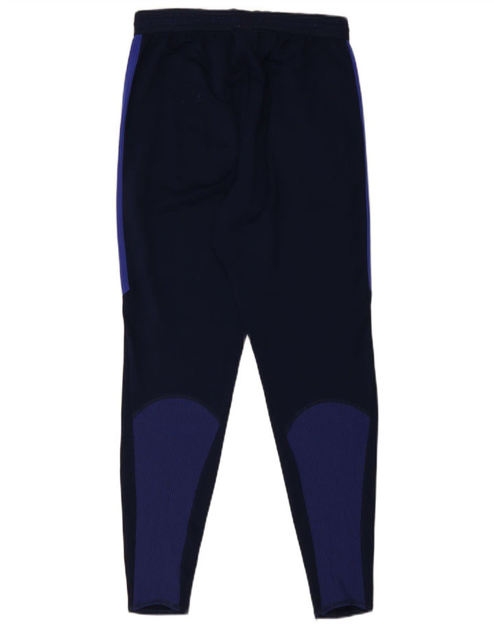 Nike Mens Dri Fit Tracksuit Trousers Small Navy Blue Colourblock