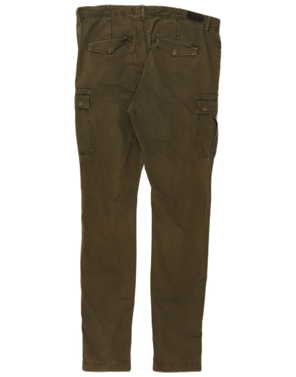 Superdry Mens Skinny Cargo nadrág W34 L34 khaki pamut