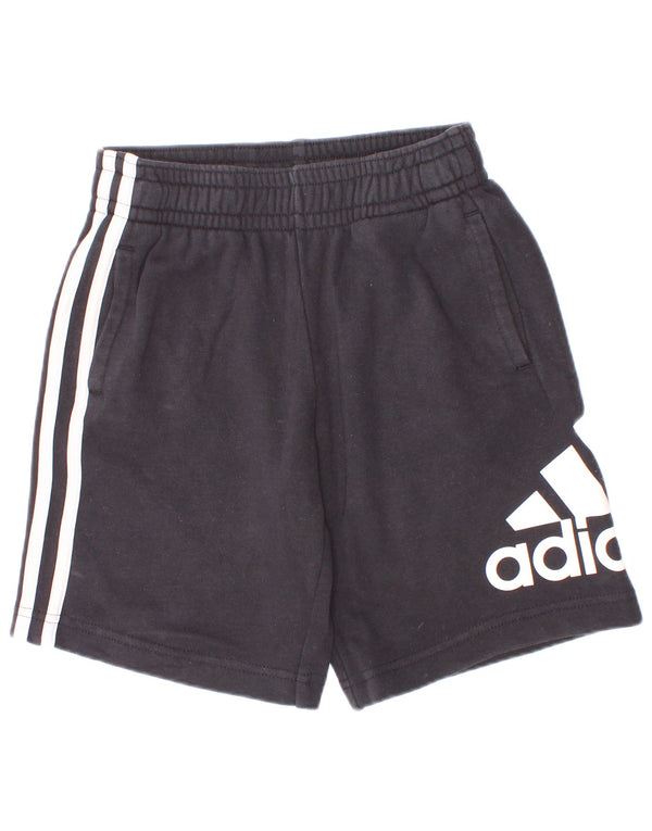 Adidas Short de Sport Graphique Garçon 7-8 Ans Coton Noir