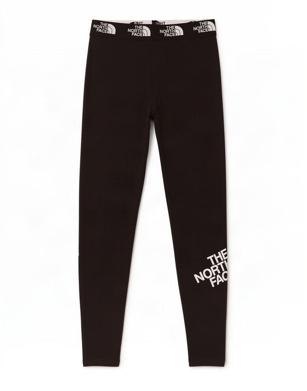 Damskie legginsy graficzne The North Face UK 10, małe, czarne, bawełniane