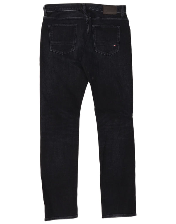 Tommy Hilfiger Mens Denton Straight Jeans W30 L32 Navy Blue Cotton