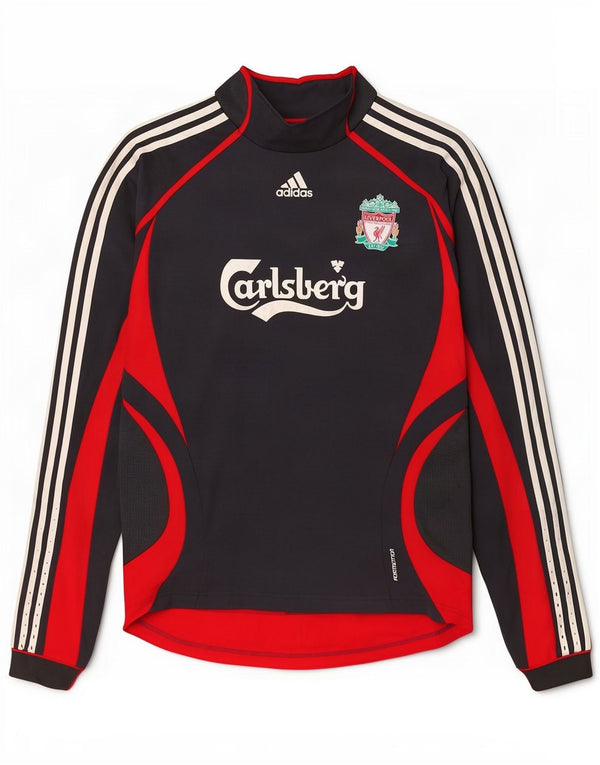 Adidas Mens Liverpool Graphic Top Manga Larga Reino Unido 44/46 Grande Azul Marino