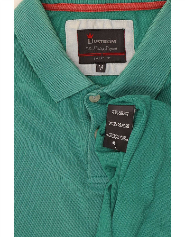 Elvstrom Herren-Poloshirt aus mittelgrüner Baumwolle