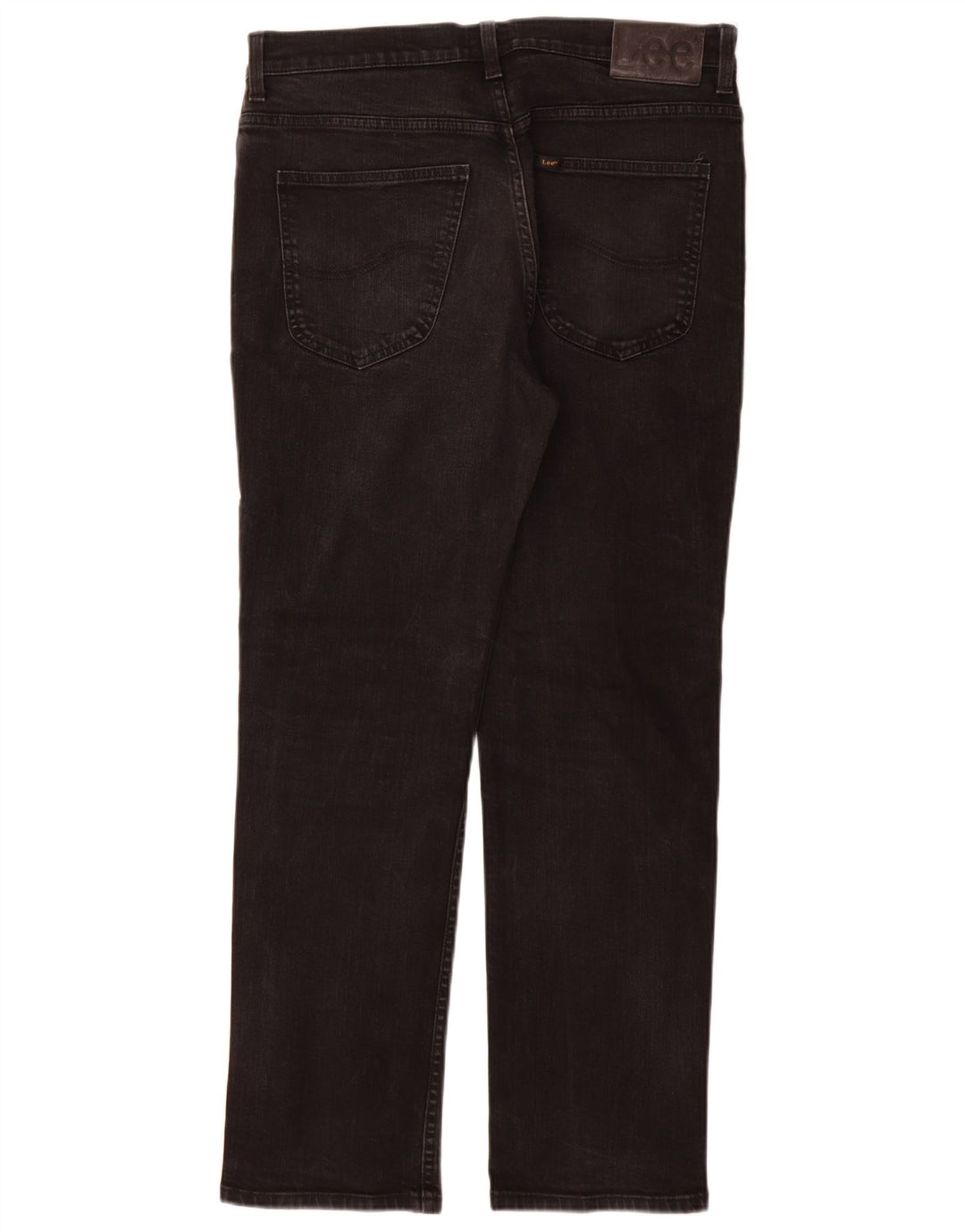 Lee Mens Brooklyn Straight Jeans W34 L30 Black Cotton