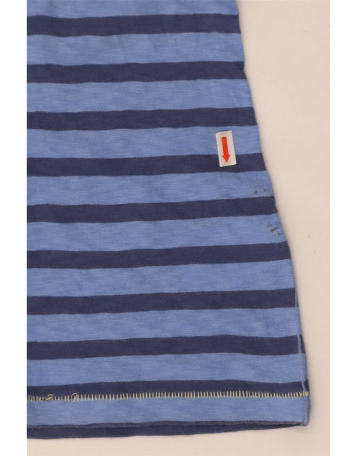 White Stuff Womens T-Shirt Top UK 12 Medium Blue Striped Cotton