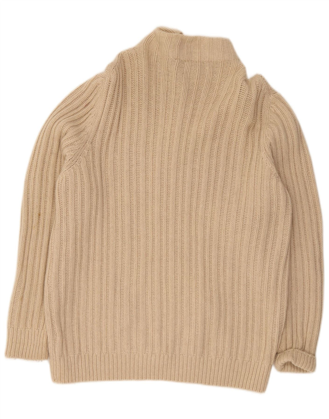 Fred Perry Suéter Cárdigan Con Cremallera Completa Para Hombre XL Lana Beige