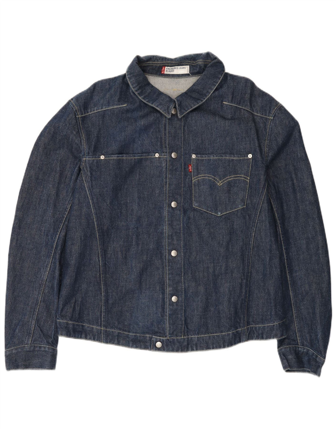 Jachetă de blugi pentru femei Levi's UK 42 XL Bumbac bleumarin