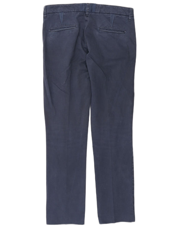 Fay Womens Slim Chino Trousers W28 L30 Navy Blue