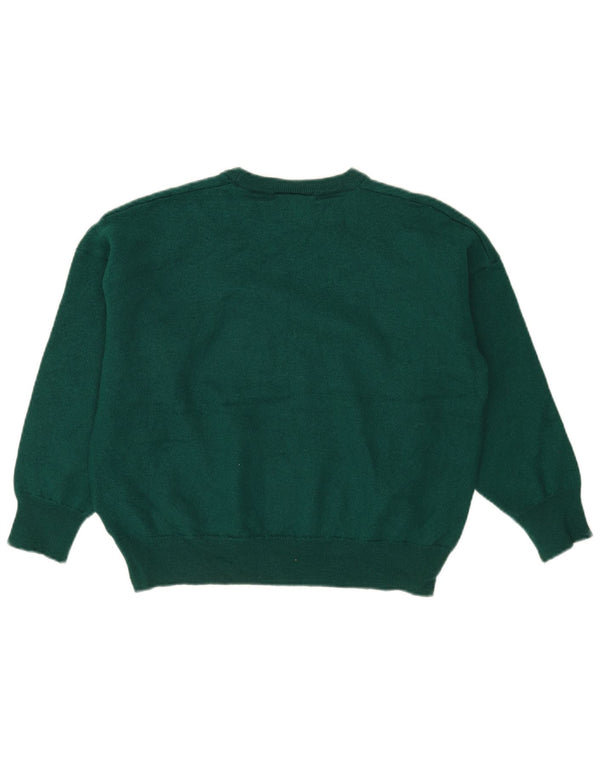 Lacoste Jersey de cuello redondo para hombre talla 7 2XL verde lana nueva