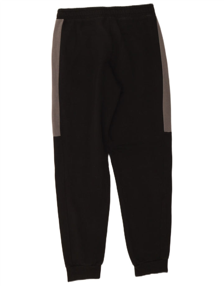 Puma Mens Tracksuit Trousers Joggers Medium  Black Colourblock Cotton