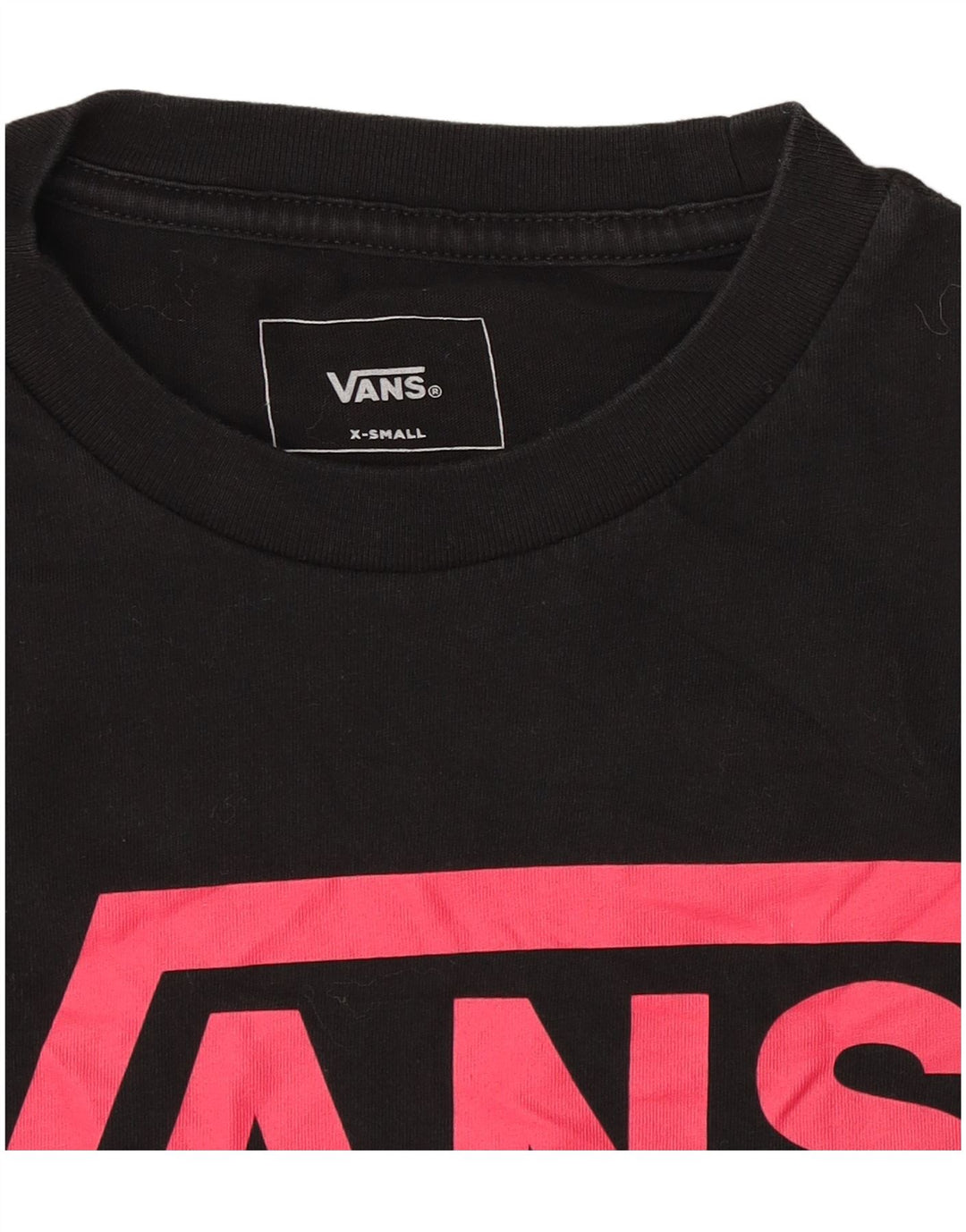 Vans Womens Graphic Sweatshirt Jumper UK 6 XS Black