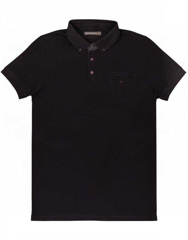 Polo da uomo French Connection grande in cotone blu navy
