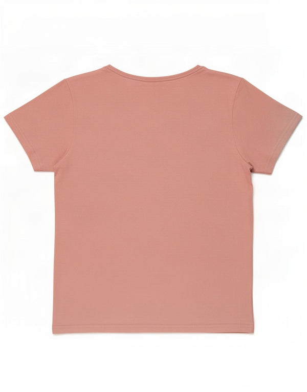 T-shirt grafica da donna Juicy Couture Top UK 16 Large Pink Spandex