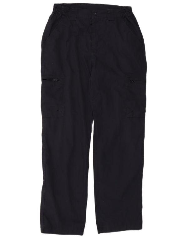 Mountain Warehouse Mens Straight Cargo Trousers W30 L29 Navy Blue Polyester