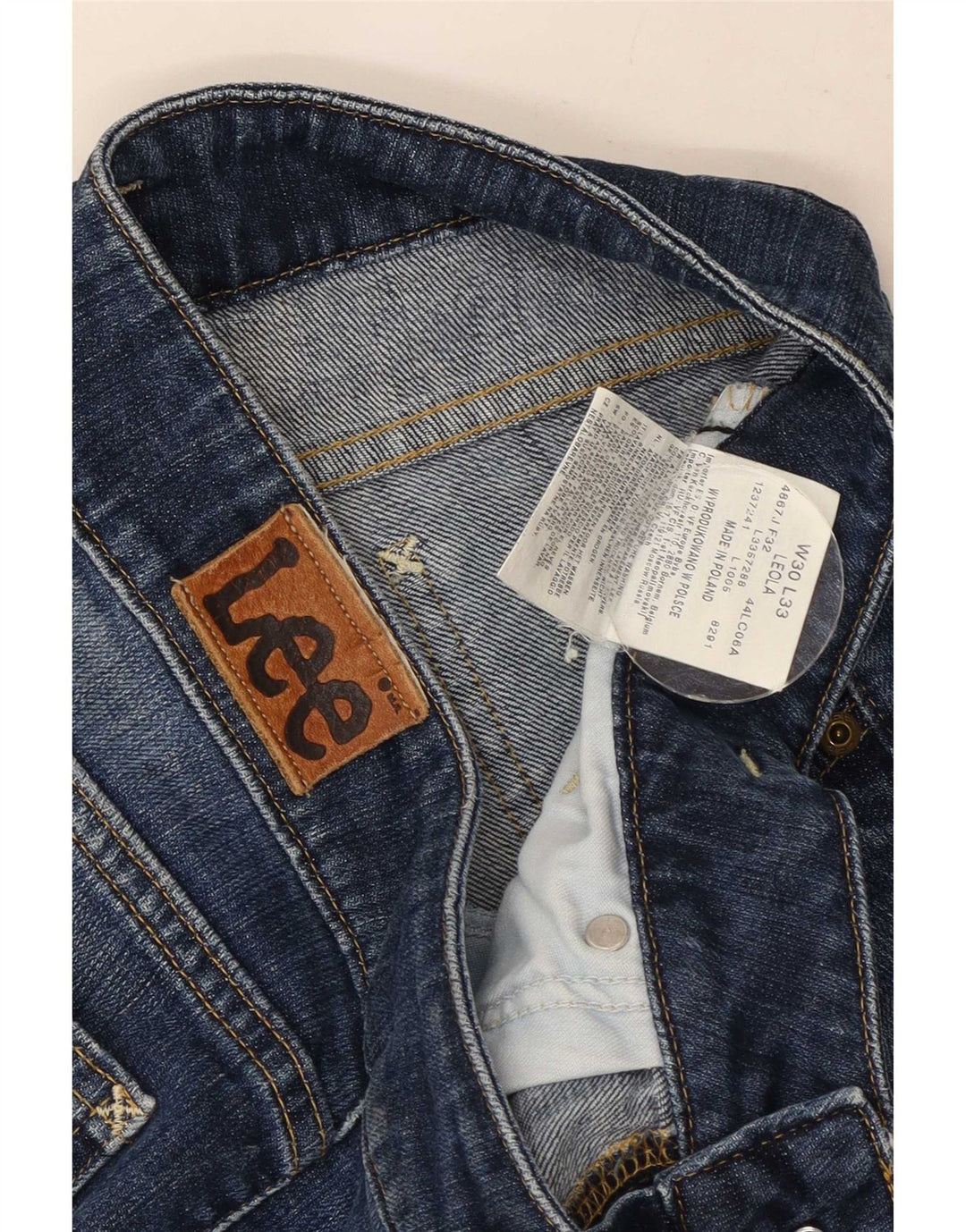 Lee Damen Leola Bootcut Jeans W30 L27 Blaue Baumwolle
