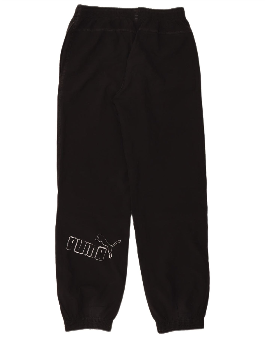 Puma Boys Graphic Tracksuit Trousers Joggers 13-14 Years Black Polyester
