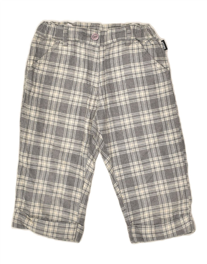 GEOX Boys Casual Shorts 7-8 Years W24  Grey Check Cotton | Vintage Geox | Thrift | Second-Hand Geox | Used Clothing | Messina Hembry 