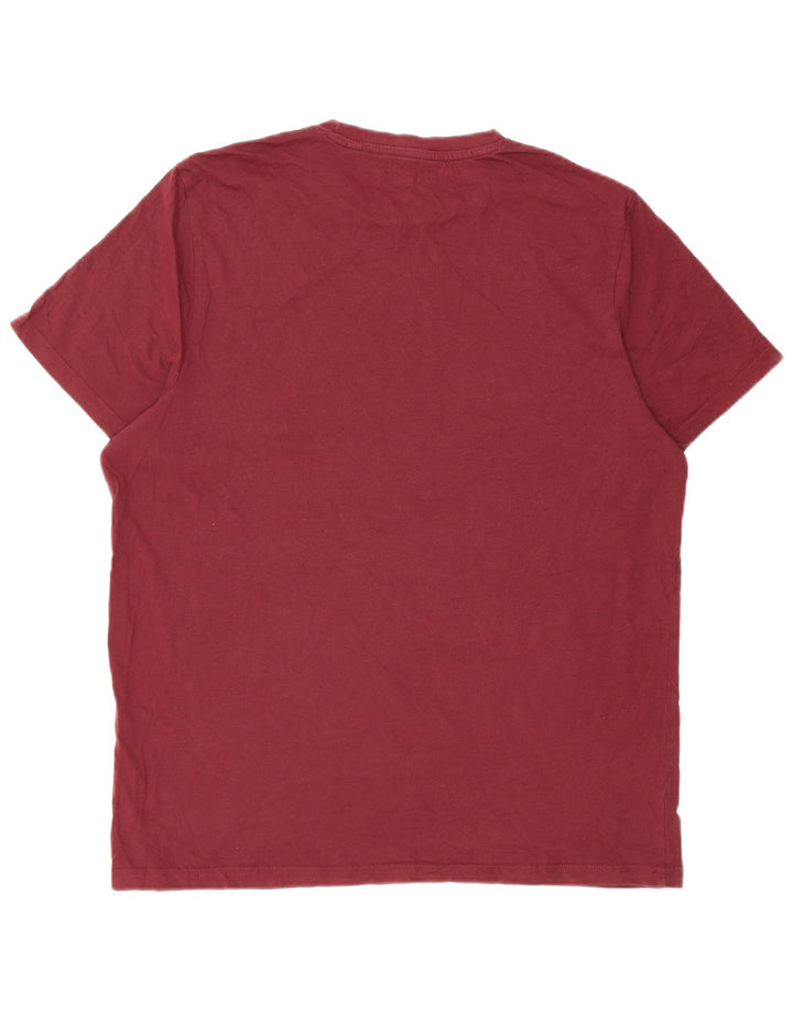 JACK WILLS Mens Classic Fit T-Shirt Top Large Maroon