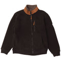 Atlas For Men Herren-Fleecejacke, groß, schwarzes Colourblock-Polyester