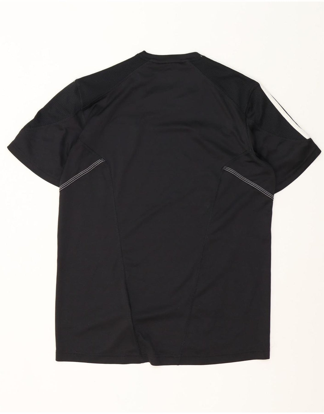 ADIDAS Mens Climalite T-Shirt Top Medium Black Polyester