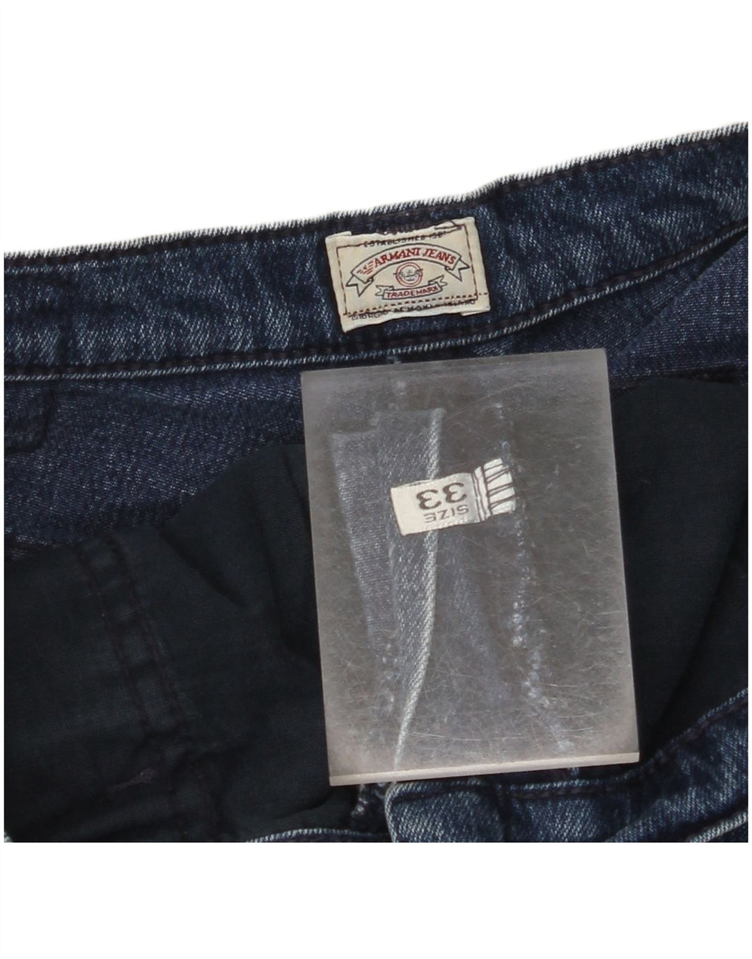 ARMANI Womens Tapered Jeans W33 L30 Blue