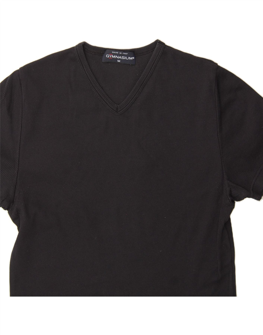 GYMNASIUM Womens T-Shirt Top UK 12 Medium Black Vintage Gymnasium and Second-Hand Gymnasium from Messina Hembry 