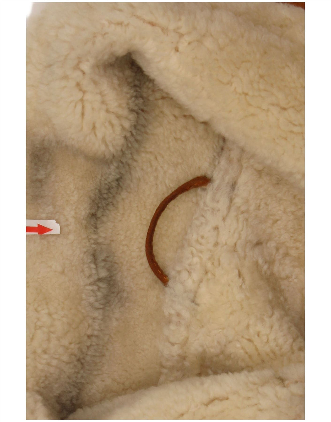 Vintage férfi Shearling dzseki IT 48 közepes barna
