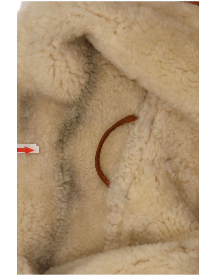 Vintage férfi Shearling dzseki IT 48 közepes barna