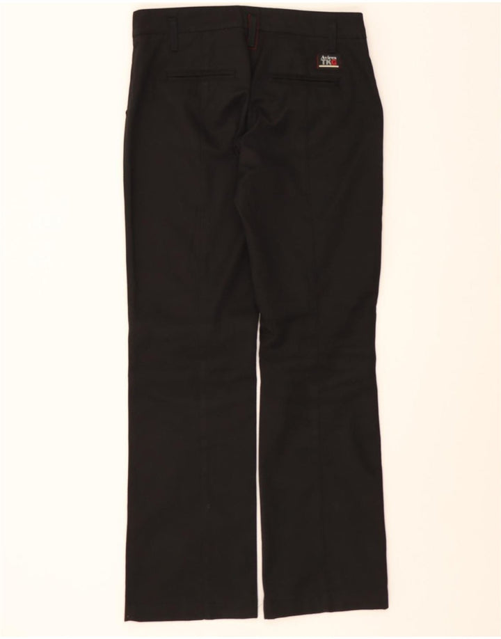 AVIREX Womens Bootcut Windbreaker Trousers IT 40 Small W30 L31 Black Vintage Avirex and Second-Hand Avirex from Messina Hembry 