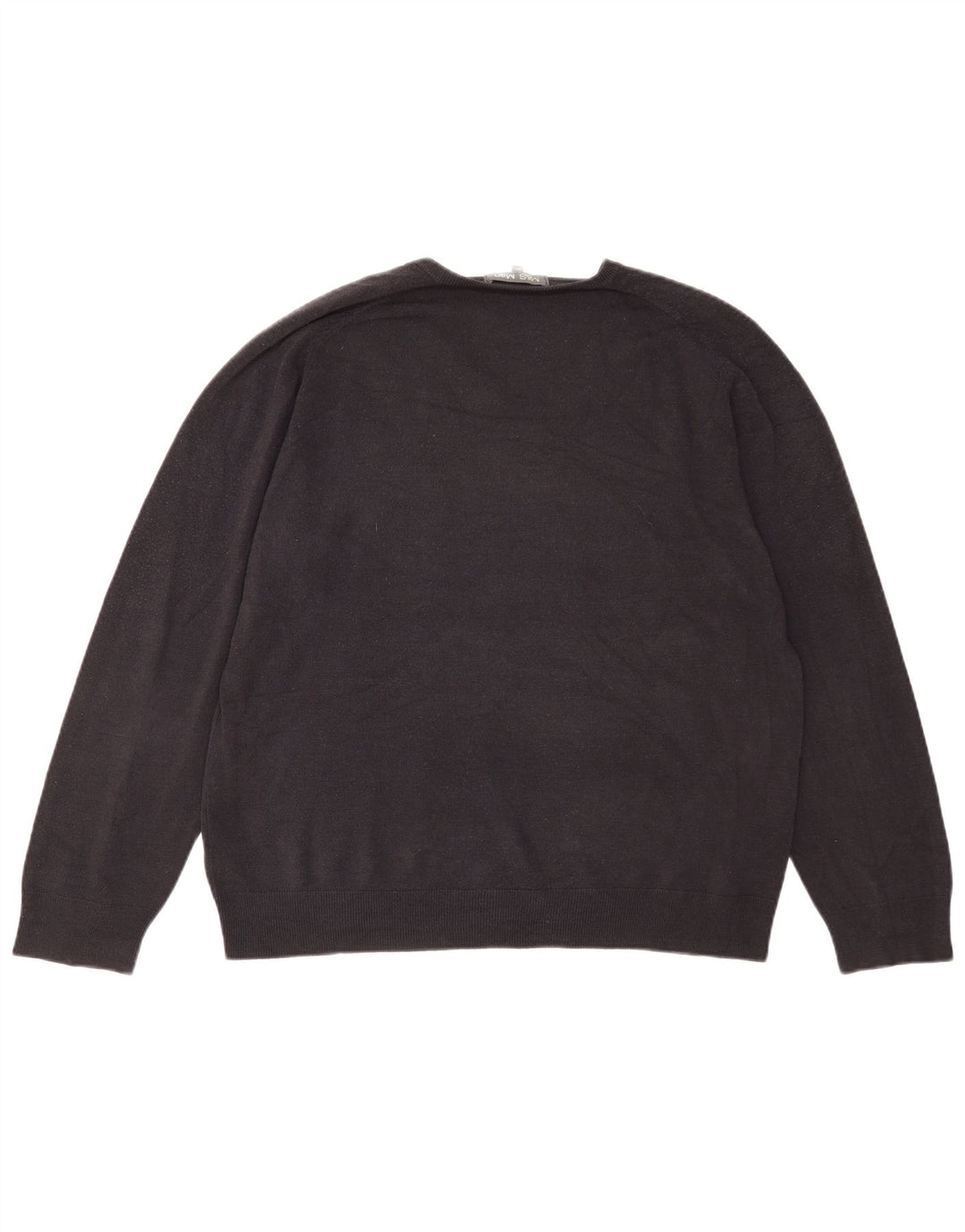 Marks & Spencer Mens V-Neck Jumper Sweater 2XL Navy Blue Acrylic