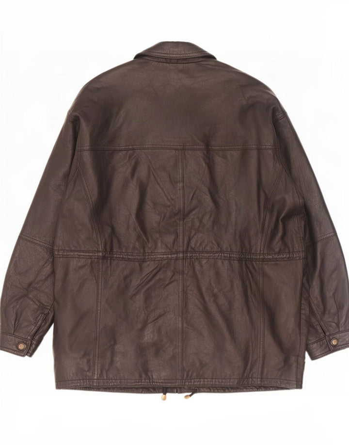 Giacca in pelle da uomo Paco Calvari IT 54 2XL Nera