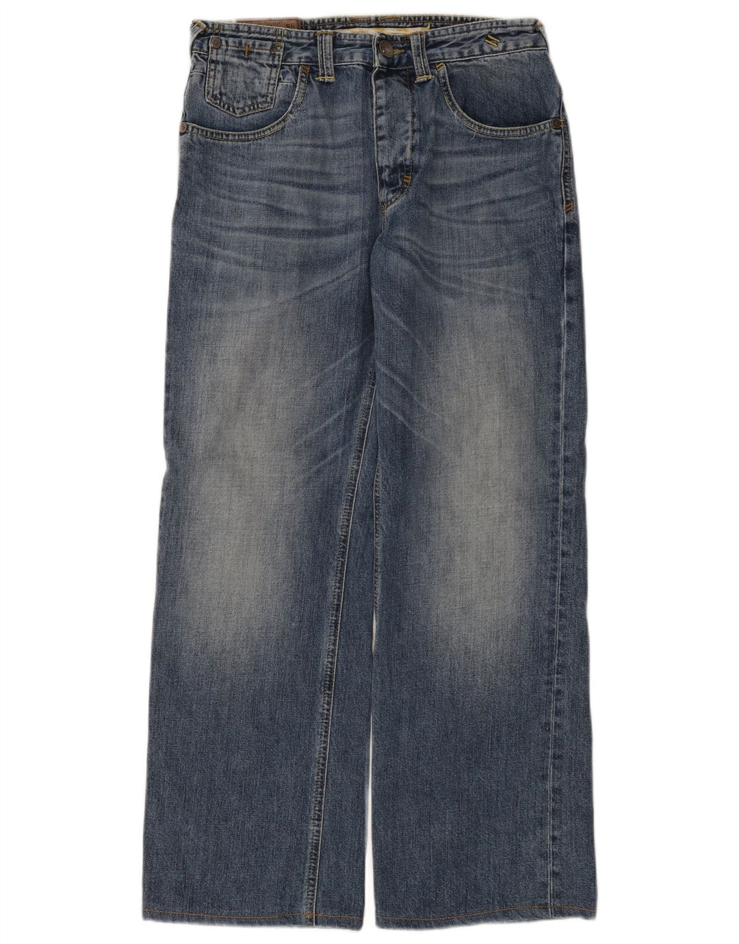 Fat Face Mens Wide Leg Jeans W30 L29 Blue Cotton