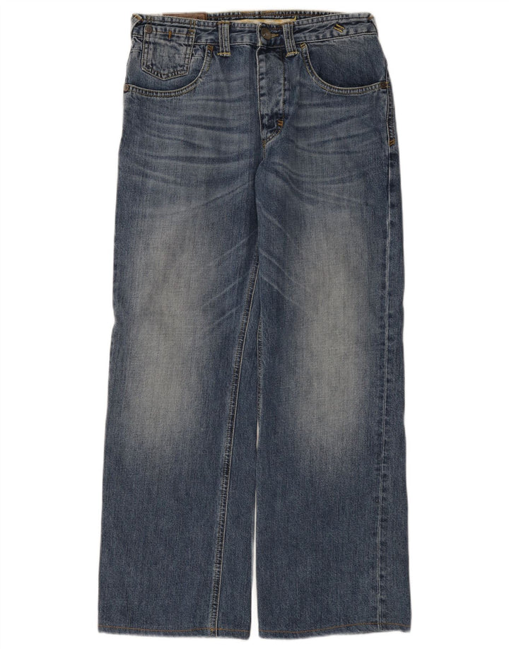 Fat Face Mens Wide Leg Jeans W30 L29 Blue Cotton