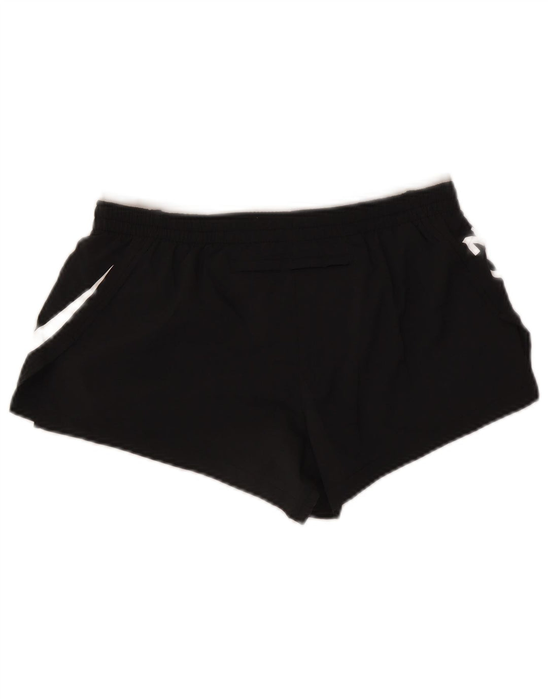 Nike Womens Dri Fit Graphic Sport Shorts UK 12 Medium Black Polyester