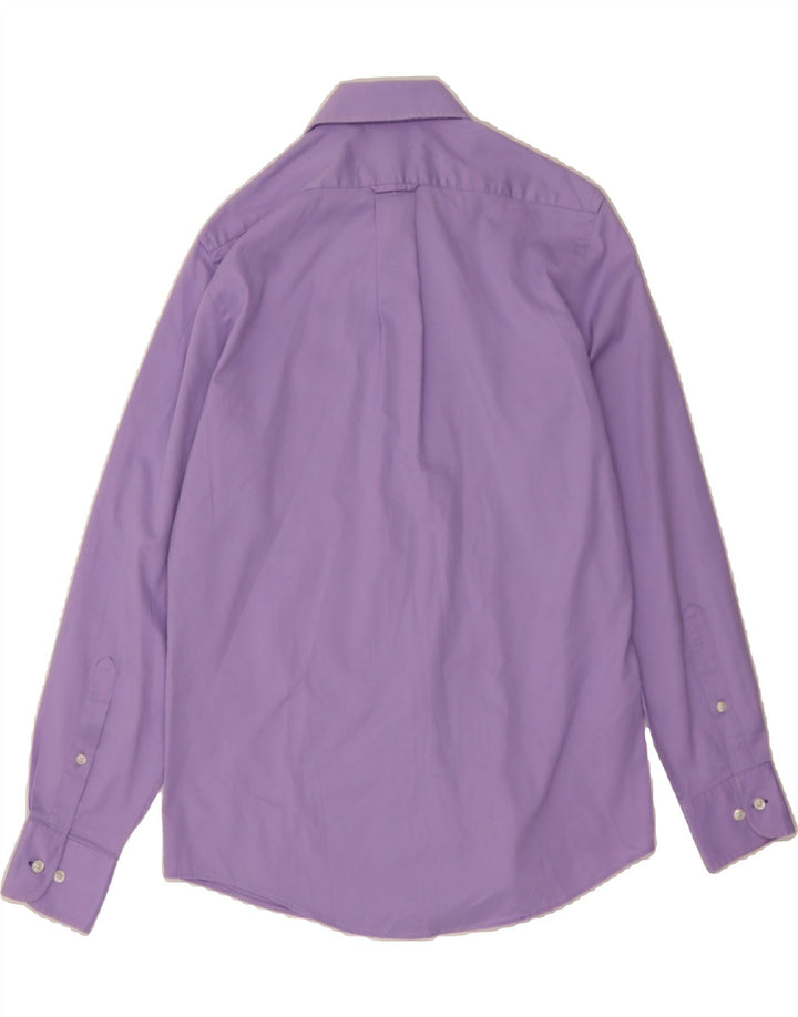 IZOD Mens Slim Fit Shirt Size 14 1/2 Small Purple Vintage Izod and Second-Hand Izod from Messina Hembry 
