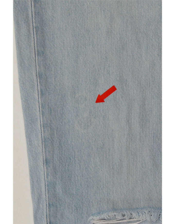 LEVI'S Womens Distressed Straight Jeans W27 L31 Blue Cotton Vintage Levi's and Second-Hand Levi's from Messina Hembry 