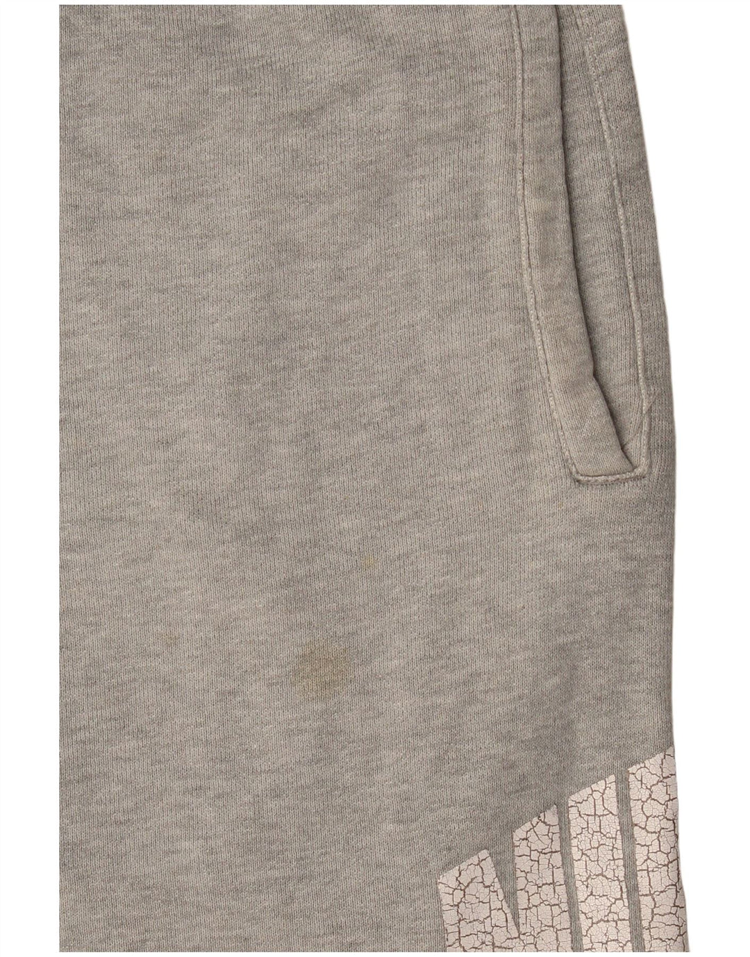 Nike Mens Graphic Sport Shorts Medium Grey Cotton
