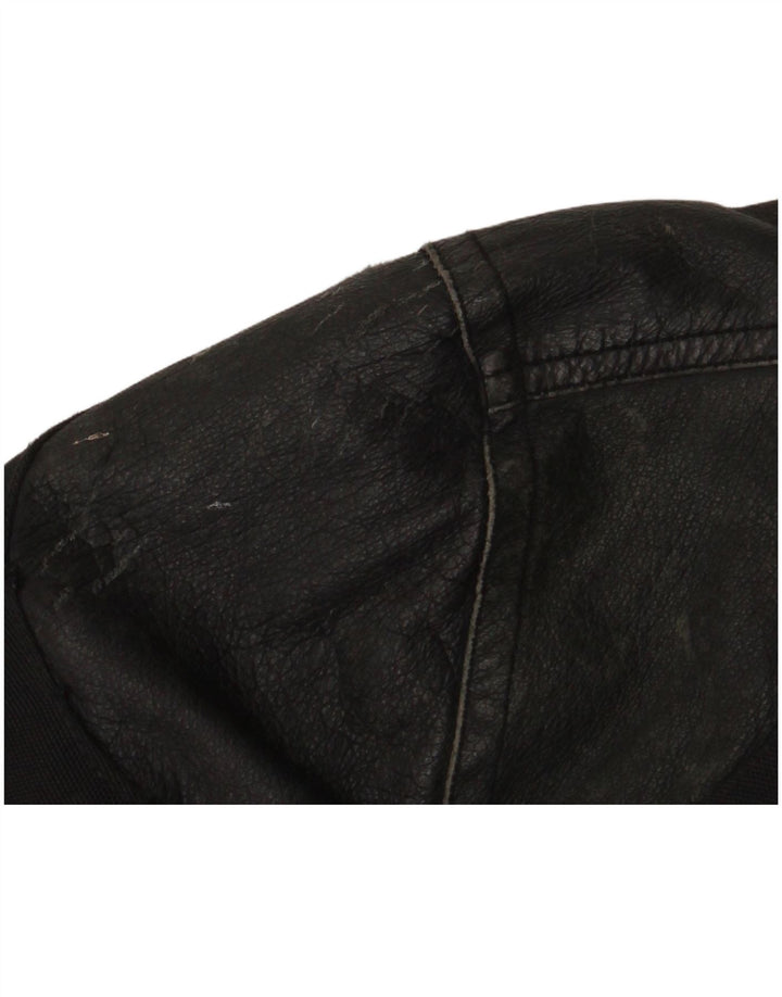 Giacca da motociclista grafica da uomo Master UK 40 grande nylon nero