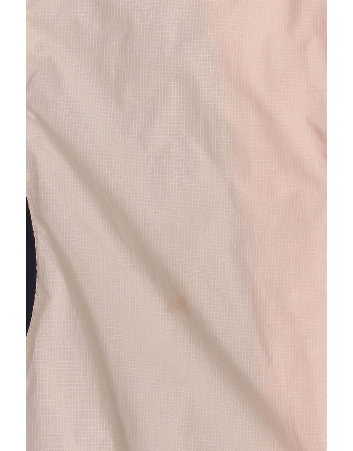 Weird Fish Womens Hooded Windbreaker Jacket UK 14 Large White Colourblock