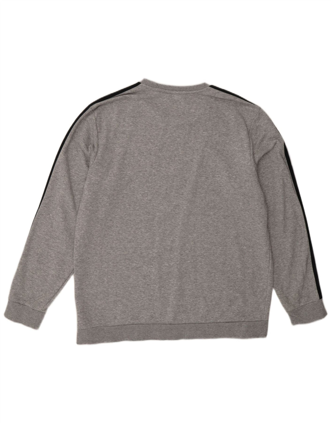 Adidas Mens Sweatshirt Jumper XL Grey Flecked Cotton